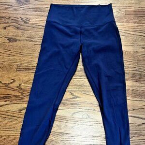 Lululemon Wunder Under Navy Leggings 8